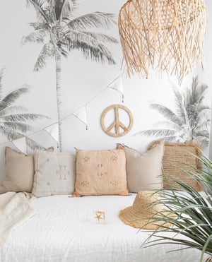 Image of Raffia Peace Sign / PRE ORDERS NOW OPEN / please allow 2-3 weeks for your order 