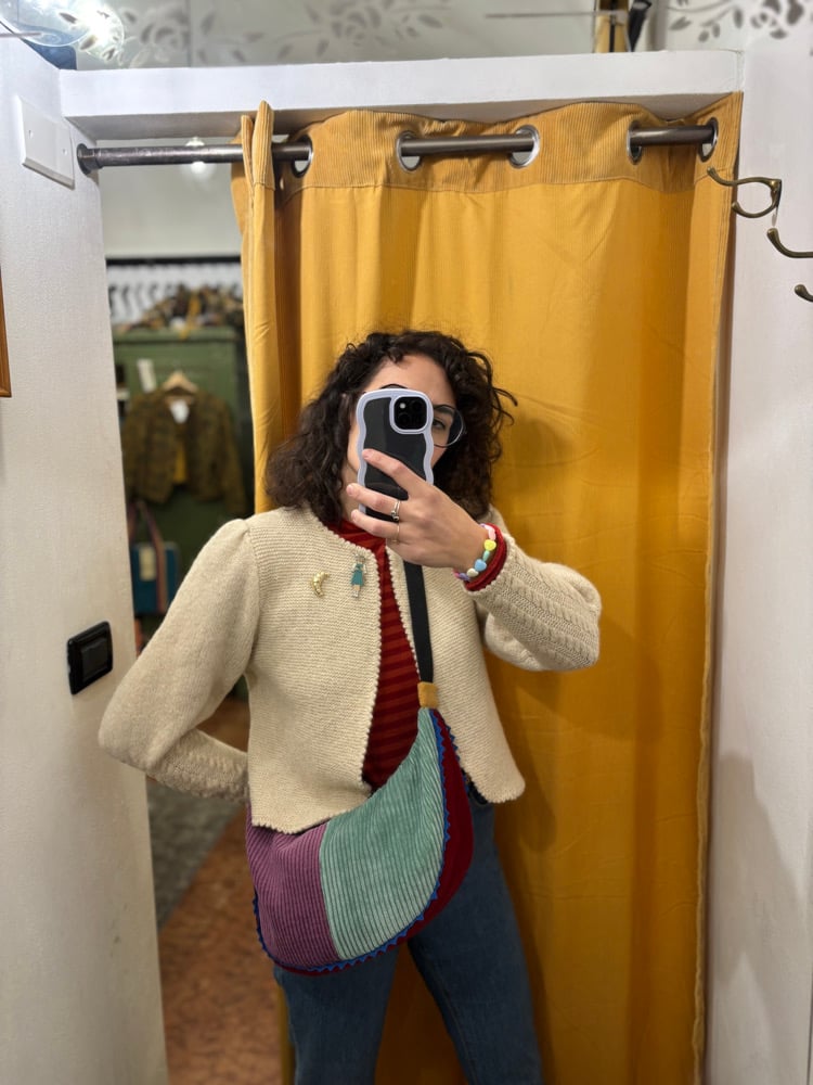 Image of Big Banana Bag lilla/cielo