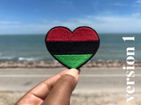 Image 2 of Tri Color Heart Patch / Custom Colors