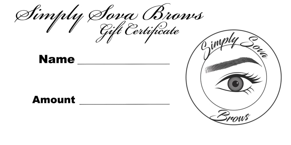 Image of Gift Certificate -Sova 