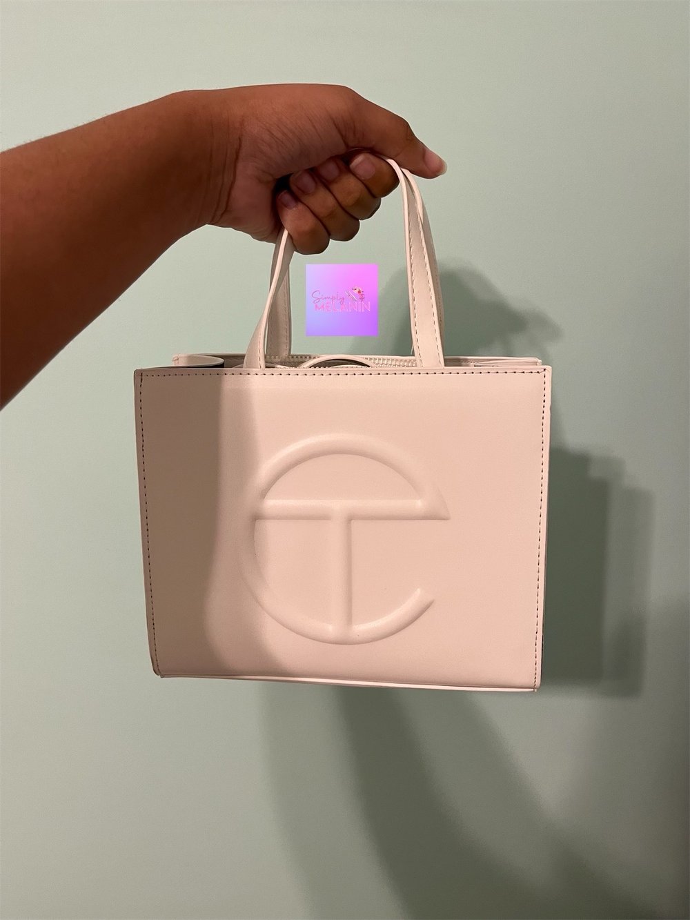 Image of small telfar bag 💜. 