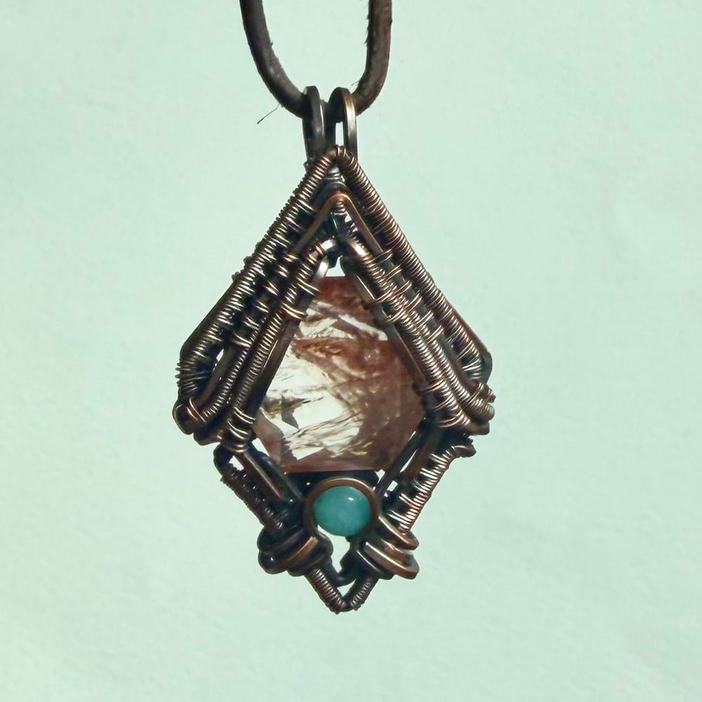 Image of Fire Quartz with Amazonite