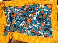 Image 2 of Doggie Blanket 🐾 with 2” Border - Custom Order