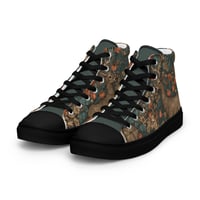 Image 8 of Boho Nature Cottagecore Inspired Deer in The Forest Women’s high top canvas shoes