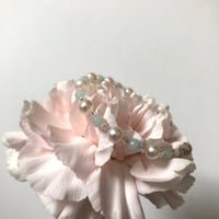 Image 1 of Aquamarine & Pearl Bracelet