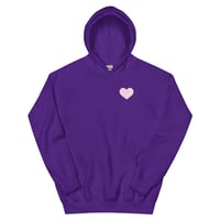 Image 9 of HOT GIRLS HAVE HEART HOODIE - BLUSH