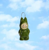Labubu Charm Hunter Green