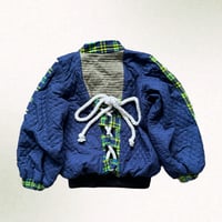 Image 2 of blue bomber jacket ジャケット