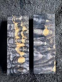 Image 1 of Black Quilted Maple Knife Block