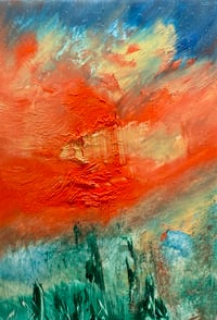 Image 1 of “Late August” oil on wood 5 x 7 inches 