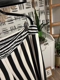Image 2 of wide leg stripe pants