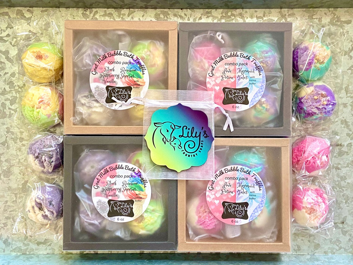 Bath Truffles 4-pack Lily's Country Soaps