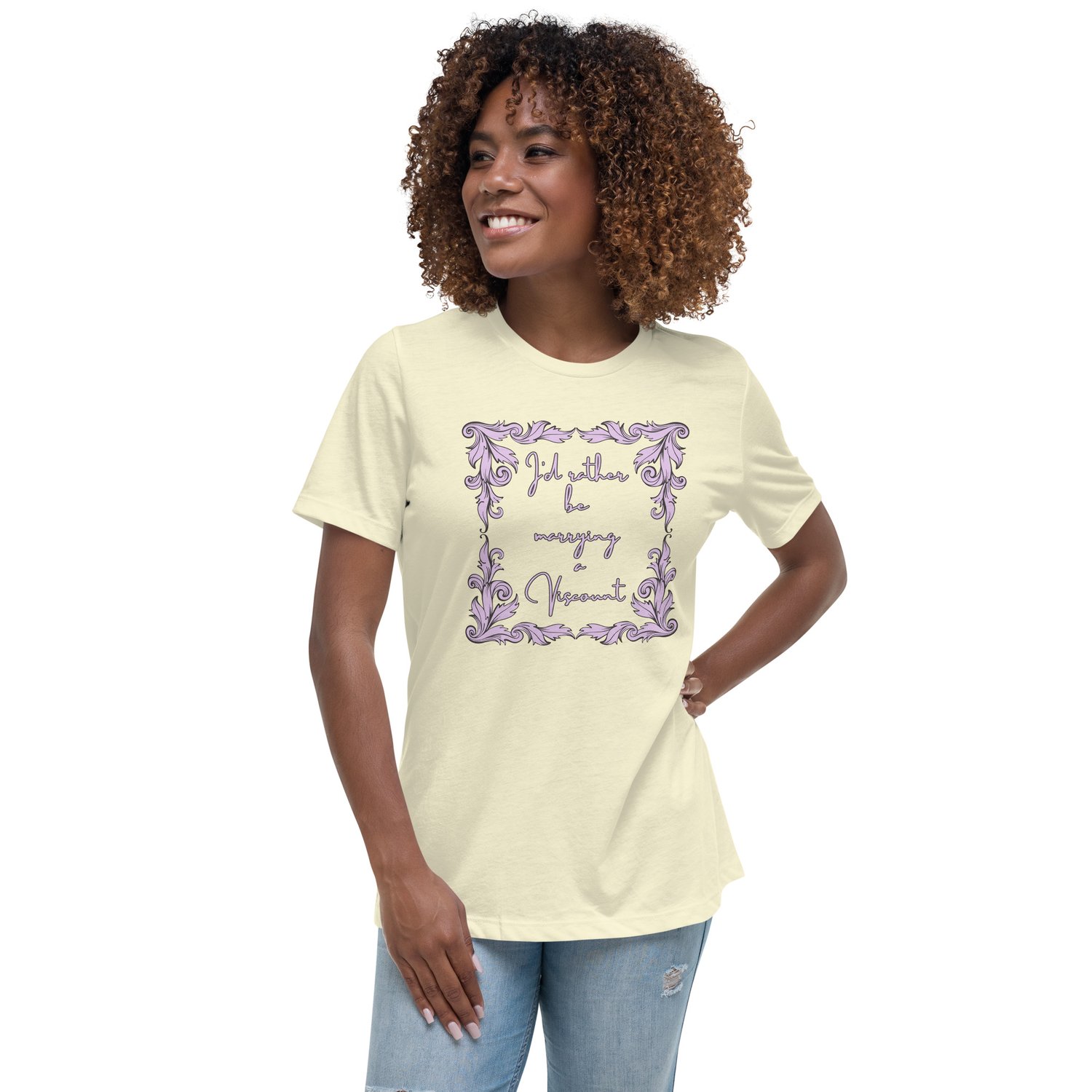 Image of Women's Relaxed T-Shirt marry viscount bridgerton inspired 