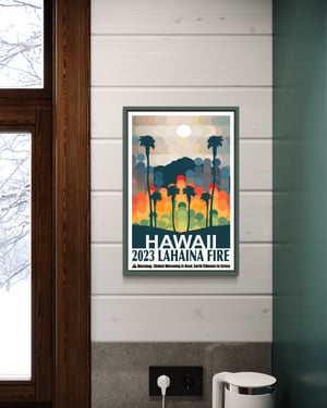 Image of 2023 Lahaina Fire Hawaii poster 