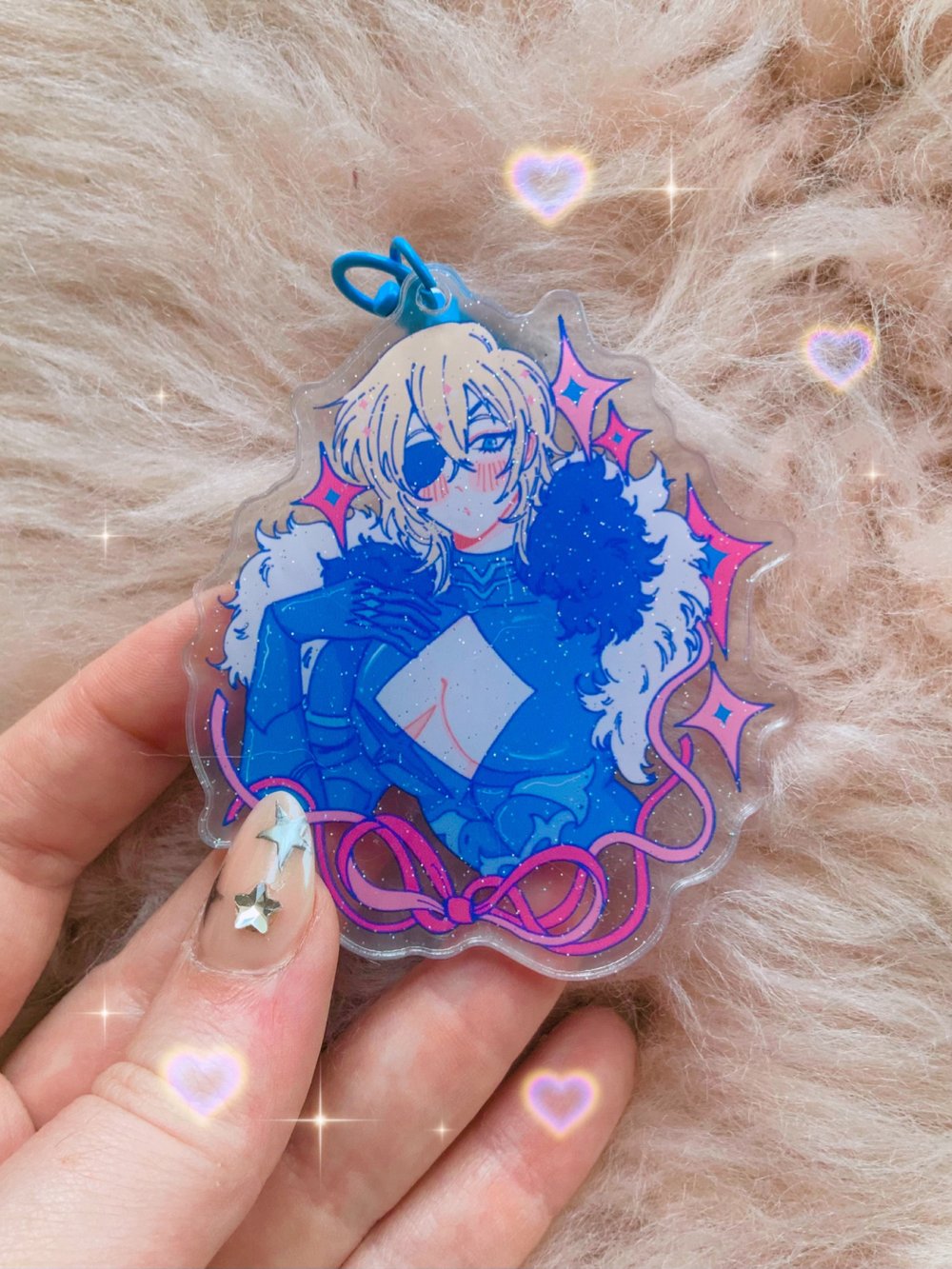 Image of Dimitri x Cinnamoroll A5 Print & Glitter Acrylic Charm