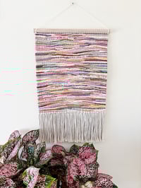 Image 1 of Woven Wall Hanging - Abstract, Colourful (large)
