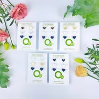 Image 1 of Set 3 párů náušnic Srdíček 