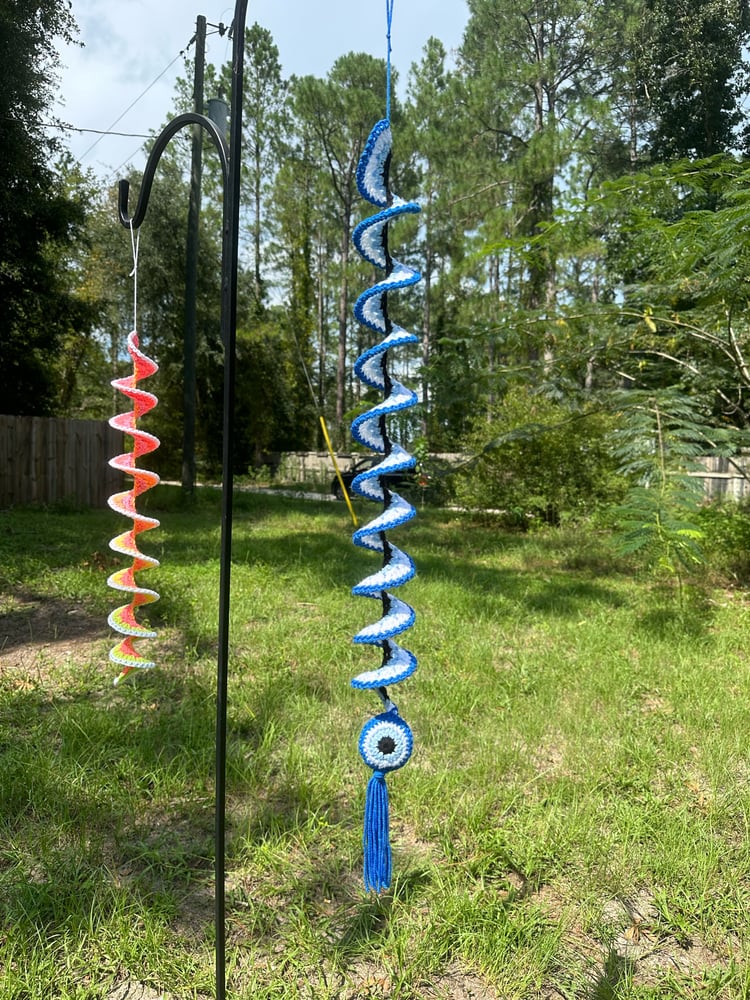 Image of Evil Eye Wind Spinner