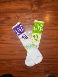 Image 2 of Mardi Gras Socks
