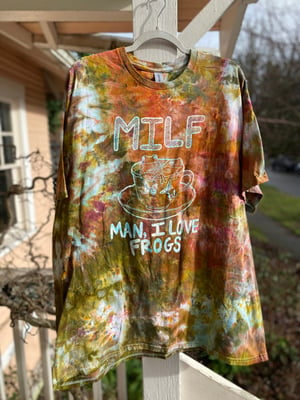 Image of 2XL MILF Man I Love Frogs Tie Dye Shirt 4