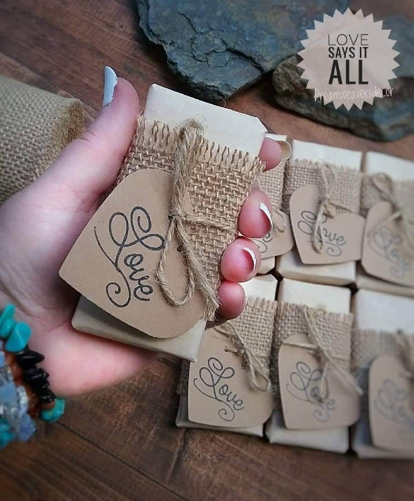 Image of Organic Mini Soap gifts, wedding favors
