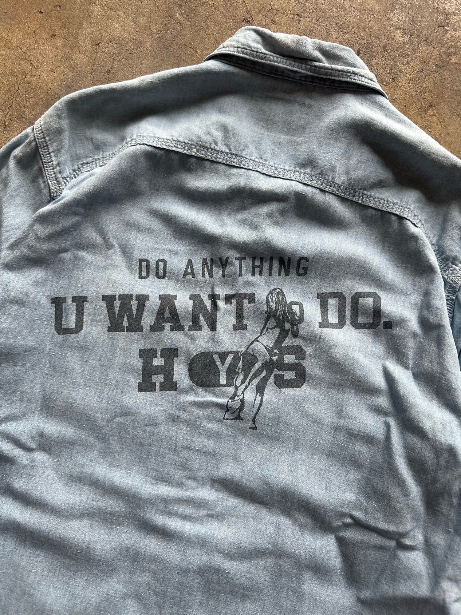 Image of Hysteric Glamour Denim Button-Up