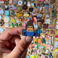Image 2 of Alberto, Stain Glass Enamel Pin 