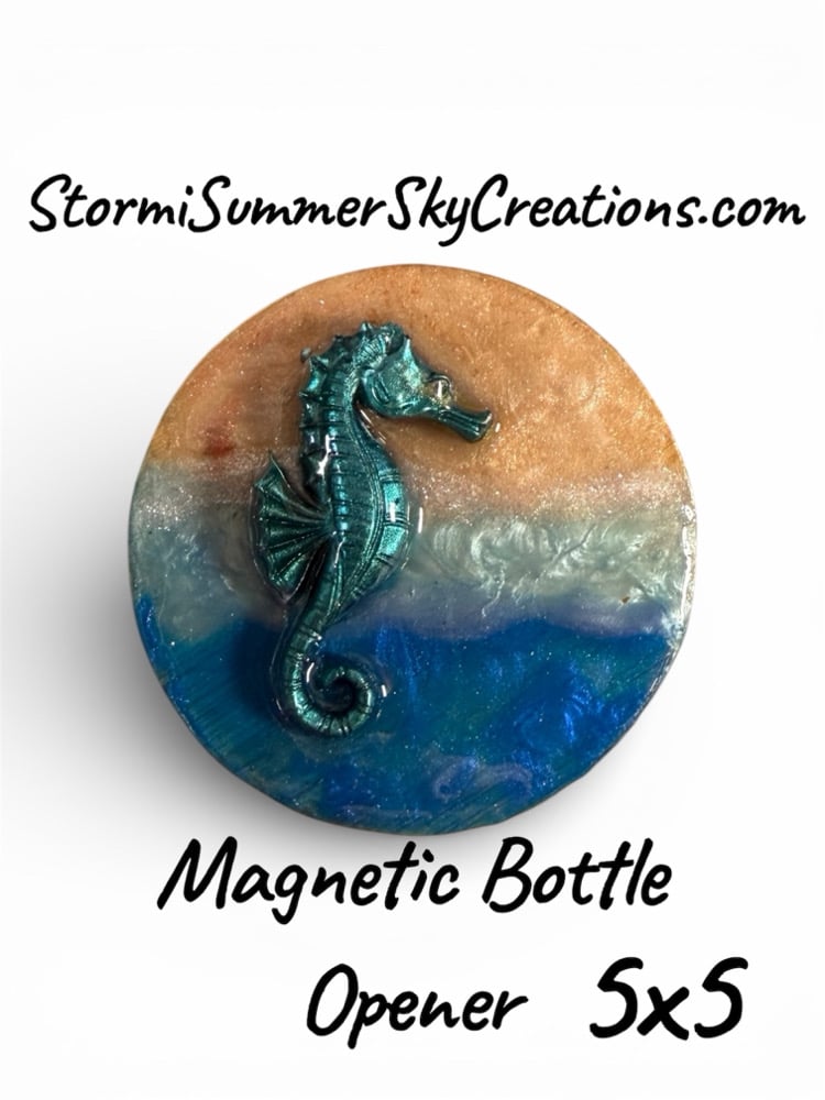 Image of Bamboo Resined Magnetic Bottle Openers