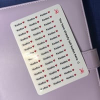 Image 1 of “Kudos” transparent planner sticker sheet