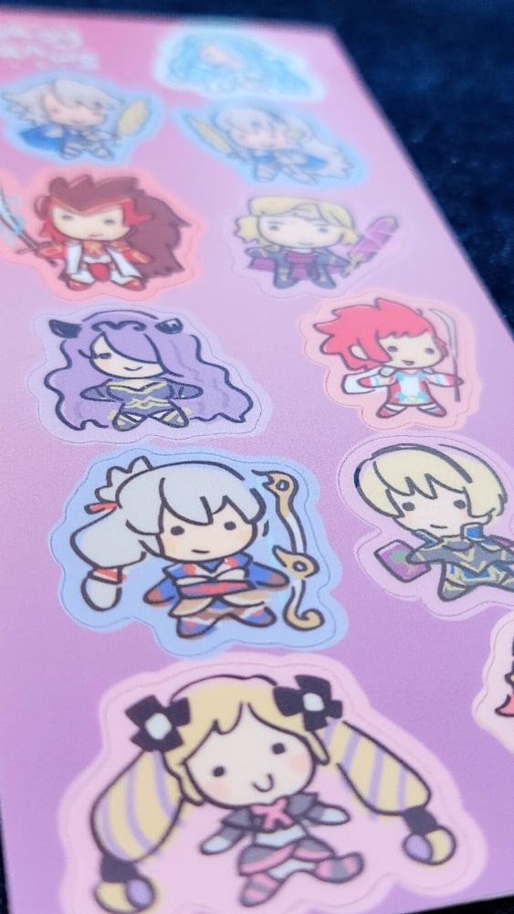 Image of FE Fates Royal Sillies Sticker Sheet