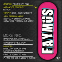 ‘FAYKER’ HOT PINK + LÜXE PRO FB TAPE & FAYMUS STICKER PACK