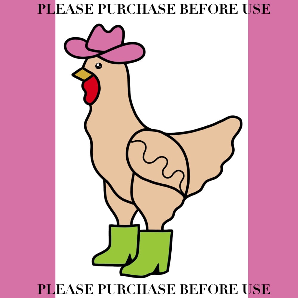 Image of PATTERN - CHICKEN IN BOOTS