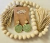 LIGHT SAGE GREEN TWISTED CLAY EARRINGS
