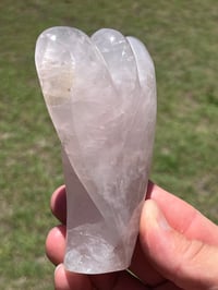 Image 5 of Angel Rose Quartz Carving #2568