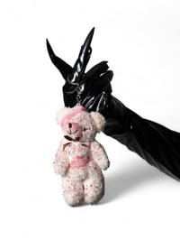 Image 1 of bloody bear keychain
