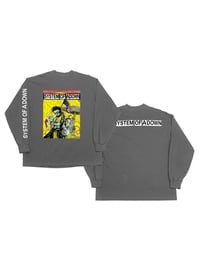 Image 2 of LS SYSTEM OF A DOWN - FLAG (BLACK/GREY)