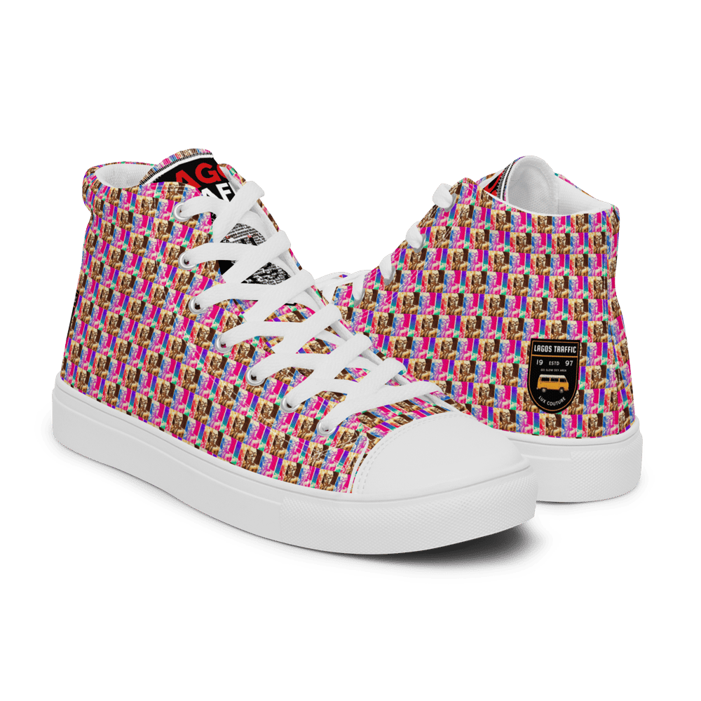 LAS GIDI ELITE - WOMEN'S HIGH TOP CANVAS (PINK MOSAIC)