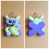 Image 3 of Purple Dragon Inspired Polymer Clay Charms