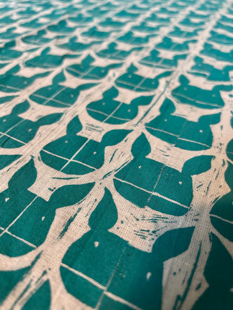 Long ears. Handprinted Flour Sack Towel