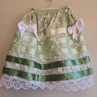 Image 1 of little girl ribbon skirt 