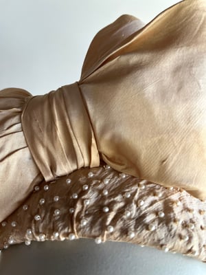 Image of Deep cream silk bandeau