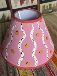 Image 4 of Squiggles Ranjani Pink - 25cm base, fabric shade