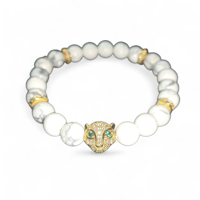 Howlite Leopard Bracelet