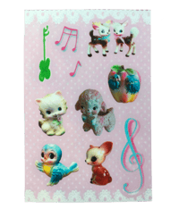 Image 1 of Porcelain Trinket Stickers Sheet