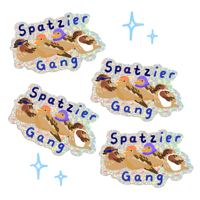 Spatzier Gang Sticker(Glitzer)