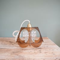 Image 1 of Suspension 70's verre et plexiglas