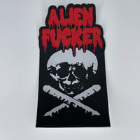 Alien Fucker Dildo Skull Woven Patch