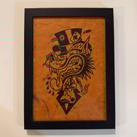 Image 5 of 🚬🎩🤪 Framed Linocut Print