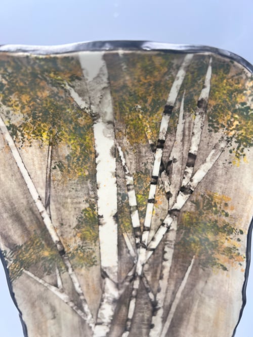 Image of Rectangle Birch forest platter- Deanna Hergt Willmott
