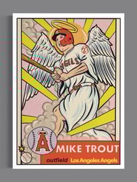 Image 2 of Mike Trout Angel In the Outfield (limited to 50) trading card 